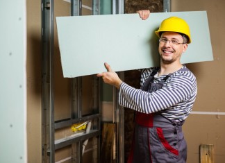 Budowanie ścianki działowej z karton- gipsu.