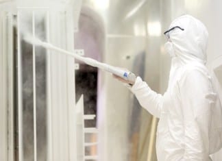 Urządzenia do malowania proszkowego.